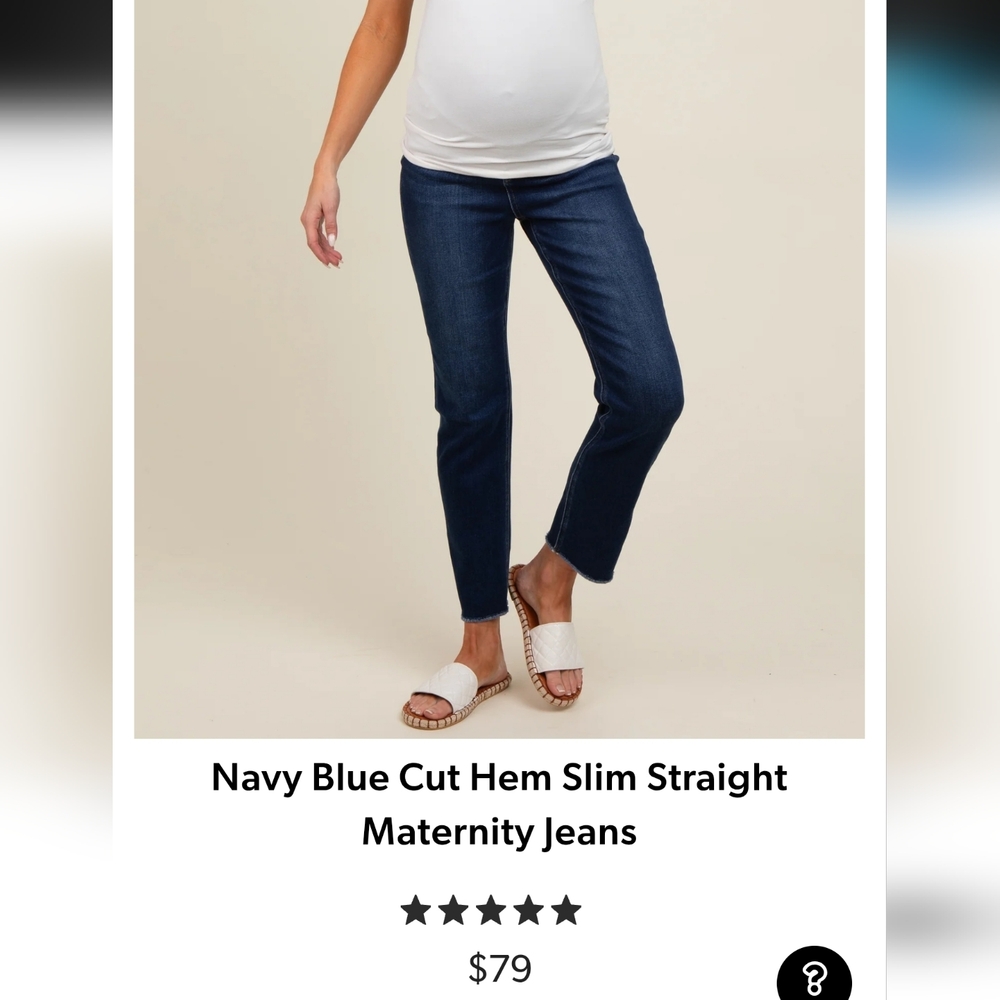 Women's Blue Maternity Jeans Size 24&25 - Picture 6 of 6